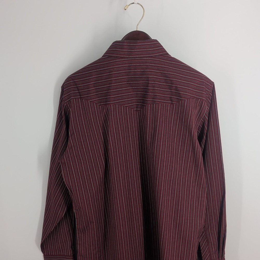 White Horse Pearl Snap Flap Pockets Western Classic Shirt Maroon Red Size L - Picture 9 of 9
